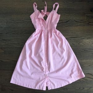 Madewell pink open back dress 4